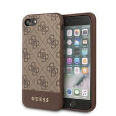 Guess Guess 4G Bottom Stripe Collection - Ohišje za iPhone SE 2020 / 8 / 7 (rjavo)