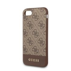 Guess Guess 4G Bottom Stripe Collection - Ohišje za iPhone SE 2020 / 8 / 7 (rjavo)