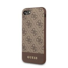 Guess Guess 4G Bottom Stripe Collection - Ohišje za iPhone SE 2020 / 8 / 7 (rjavo)