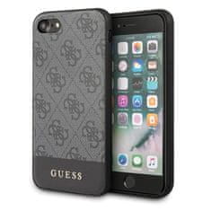 Guess Guess 4G Bottom Stripe Collection - Ohišje za iPhone SE 2020 / 8 / 7 (sivo)