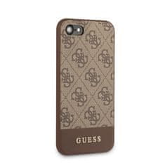 Guess Guess 4G Bottom Stripe Collection - Ohišje za iPhone SE 2020 / 8 / 7 (rjavo)