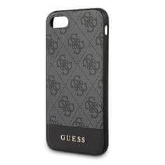 Guess Guess 4G Bottom Stripe Collection - Ohišje za iPhone SE 2020 / 8 / 7 (sivo)