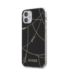 Guess Guess Zlata veriga - Ohišje za iPhone 12 Mini (črno)