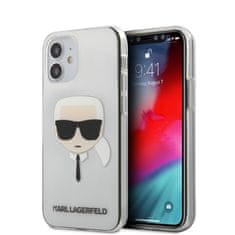 Karl Lagerfeld Karl Lagerfeld Head - Ohišje za iPhone 12 Mini (prozorno)