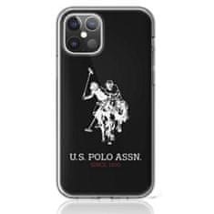 NEW Veliki dvojni logotip konja US Polo Assn - Ohišje za iPhone 12 / iPhone 12 Pro (črno)