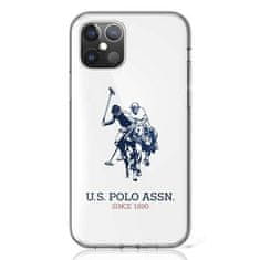 US Polo US Polo Assn Big Double Horse Logo - Ohišje za iPhone 12 Mini (belo)