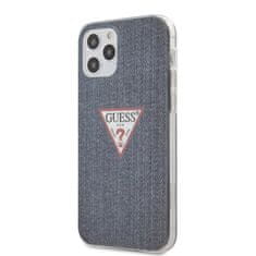 Guess Guess Denim Triangle Dk - ovitek za iPhone 12 / iPhone 12 Pro (mornarsko modra)