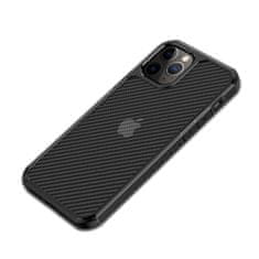 Crong Crong Hybrid Carbon - Ohišje za iPhone 12 Mini (črno)