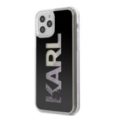 Karl Lagerfeld Karl Lagerfeld Logo Karl Liquid Glitter Multi - Ohišje za iPhone 12 Pro Max (črno)