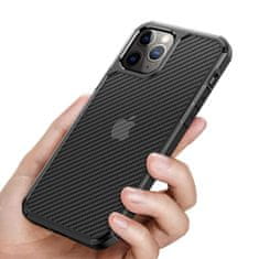 Crong Crong Hybrid Carbon - Ohišje za iPhone 12 Mini (črno)