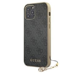 Guess Kolekcija Guess 4G Charms - Ohišje za iPhone 12 / iPhone 12 Pro (sivo)