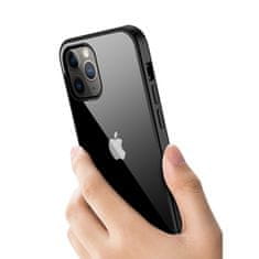 Crong Prozoren ovitek Crong - ohišje za iPhone 12 / iPhone 12 Pro (črno)