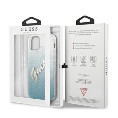 Guess Guess Glitter Gradient Script - Ohišje za iPhone 12 Pro Max (modro)