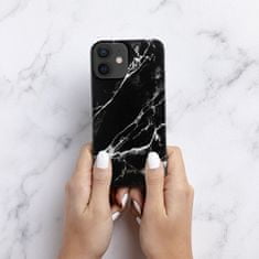 Crong Ohišje Crong Marble - Ohišje za iPhone 12 Mini (črno)