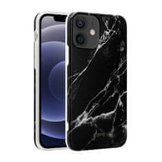 Crong Ohišje Crong Marble - Ohišje za iPhone 12 Mini (črno)