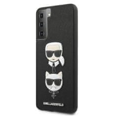 Karl Lagerfeld Karl Lagerfeld Saffiano Karl &amp; Choupette Heads - Ohišje za Samsung Galaxy S21 (črno)