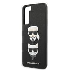 Karl Lagerfeld Karl Lagerfeld Saffiano Karl &amp; Choupette Heads - Ohišje za Samsung Galaxy S21 (črno)