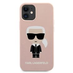 Karl Lagerfeld Karl Lagerfeld Silikonsko ohišje Iconic - iPhone 12 Mini (svetlo roza)