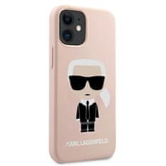 Karl Lagerfeld Karl Lagerfeld Silikonsko ohišje Iconic - iPhone 12 Mini (svetlo roza)