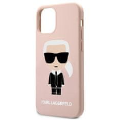 Karl Lagerfeld Karl Lagerfeld Silikonsko ohišje Iconic - iPhone 12 Mini (svetlo roza)