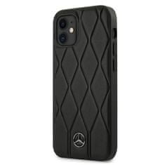 MERCEDES Mercedes Leather Wave Line - Ohišje za iPhone 12 mini (črno)