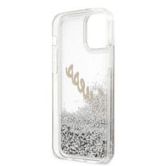 Guess Guess Glitter Vintage Script - Ohišje za iPhone 12 / iPhone 12 Pro (srebrno)