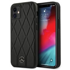 MERCEDES Mercedes Leather Wave Line - Ohišje za iPhone 12 mini (črno)