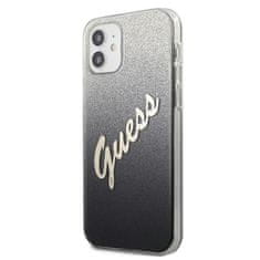 Guess Guess Glitter Gradient Script - ovitek za iPhone 12 mini (črn)