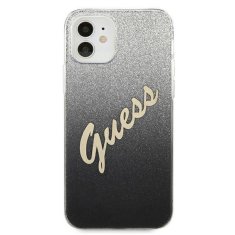 Guess Guess Glitter Gradient Script - ovitek za iPhone 12 mini (črn)