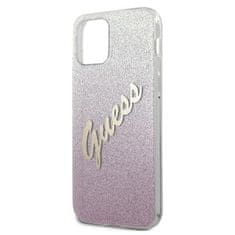 Guess Guess Glitter Gradient Script - ovitek za iPhone 12 mini (roza)