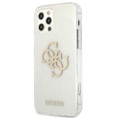 Guess Guess Glitter 4G Big Logo - Ohišje za iPhone 12 / iPhone 12 Pro (prozorno)