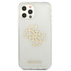 Guess Guess Glitter 4G Big Logo - Ohišje za iPhone 12 / iPhone 12 Pro (prozorno)