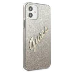 Guess Guess Glitter Gradient Script - ovitek za iPhone 12 mini (zlat)