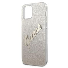 Guess Guess Glitter Gradient Script - ovitek za iPhone 12 mini (zlat)