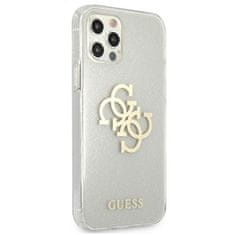 Guess Guess Glitter 4G Big Logo - Ohišje za iPhone 12 / iPhone 12 Pro (prozorno)