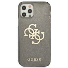 Guess Ohišje Guess Glitter 4G Big Logo - iPhone 12 Pro Max (črno)