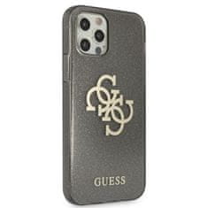 Guess Ohišje Guess Glitter 4G Big Logo - iPhone 12 Pro Max (črno)