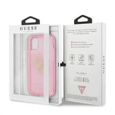 Guess Guess Glitter 4G Big Logo - Ohišje za iPhone 12 / iPhone 12 Pro (roza)