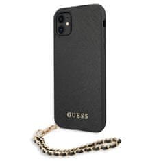 Guess Guess Saffiano Chain - Ohišje za iPhone 11 (črno)