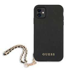 Guess Guess Saffiano Chain - Ohišje za iPhone 11 (črno)