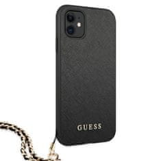 Guess Guess Saffiano Chain - Ohišje za iPhone 11 (črno)