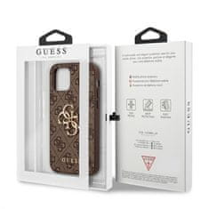 Guess Guess 4G Big Metal Logo - ovitek za iPhone 12 mini (rjav)