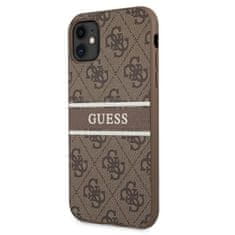 Guess Guess 4G Printed Stripe - Ohišje za iPhone 11 (rjavo)