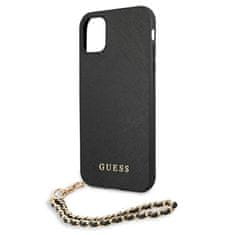 Guess Guess Saffiano Chain - Ohišje za iPhone 11 (črno)