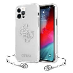 Guess Guess 4G Big Logo Charm - Ohišje za iPhone 12 Pro Max (srebrni okraski)