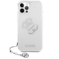 Guess Guess 4G Big Logo Charm - Ohišje za iPhone 12 Pro Max (srebrni okraski)