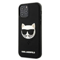 Karl Lagerfeld Karl Lagerfeld Choupette Head 3D Rubber - Ohišje za iPhone 12 / iPhone 12 Pro (črno)