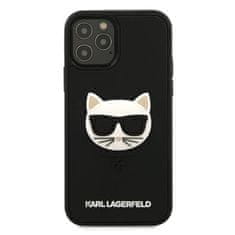 Karl Lagerfeld Karl Lagerfeld Choupette Head 3D Rubber - Ohišje za iPhone 12 / iPhone 12 Pro (črno)