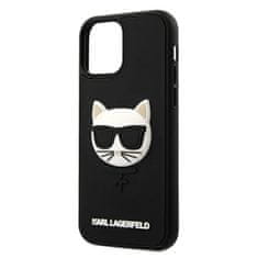 Karl Lagerfeld Karl Lagerfeld Choupette Head 3D Rubber - Ohišje za iPhone 12 / iPhone 12 Pro (črno)