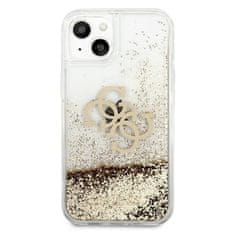 Guess Guess Liquid Glitter 4G Big Logo - ohišje za iPhone 13 mini (zlato)